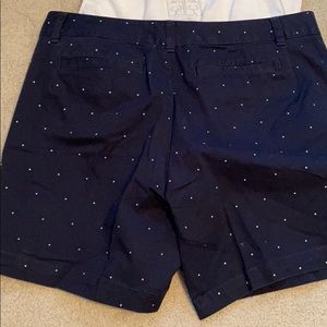 G.H.Bass & Co. navy shorts with white polka dots 8